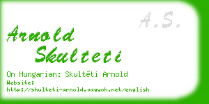 arnold skulteti business card