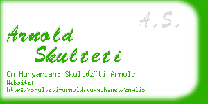 arnold skulteti business card